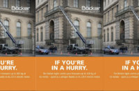 Image of ladder company advertisement showing jewel robbers.